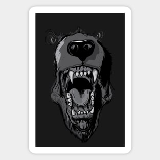 Roaring Grizzly Bear Sticker